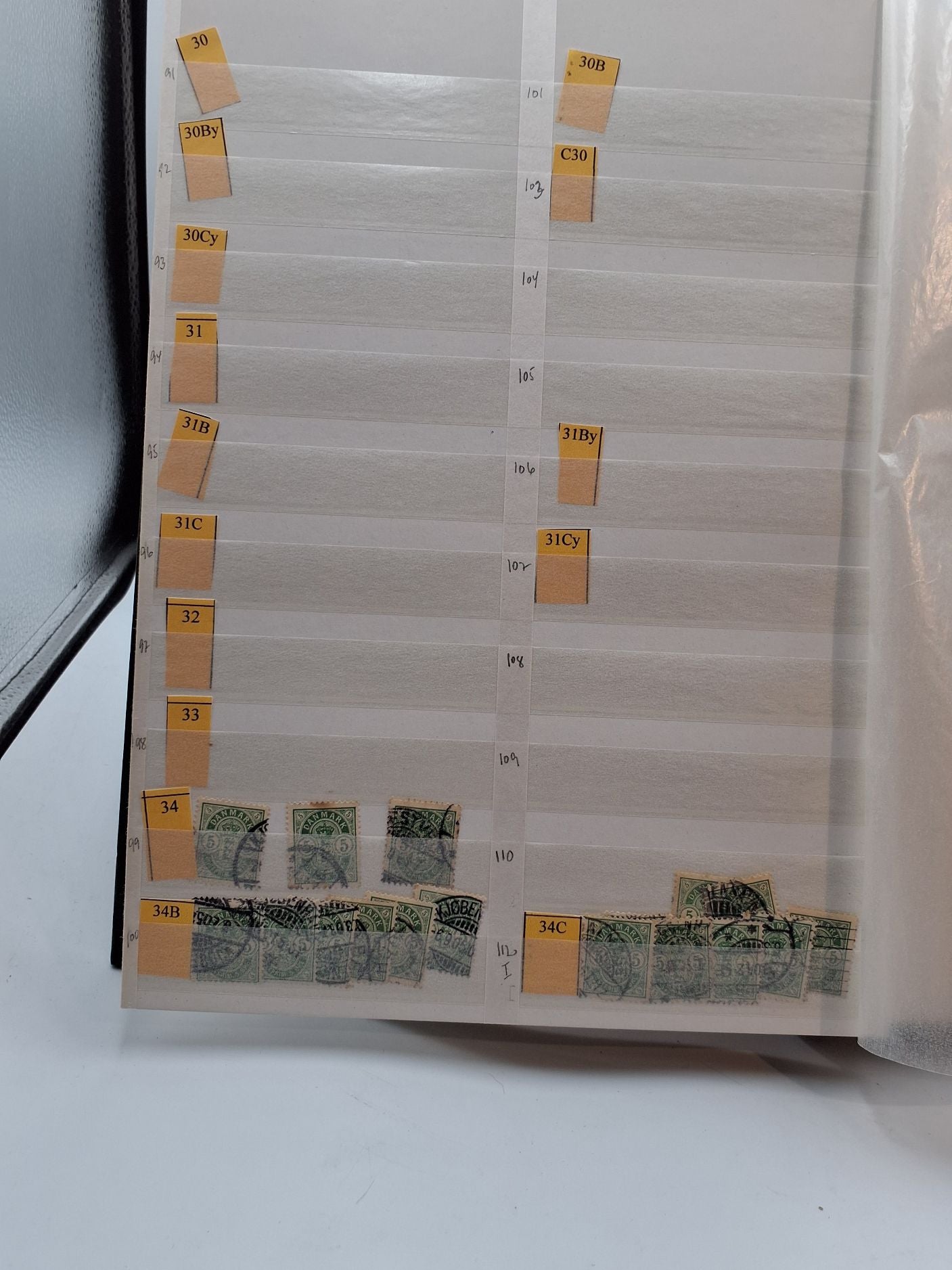 Frimærkesamling, udsøgt AKA 1-500